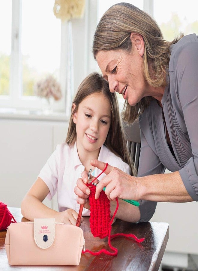 GEMSY مجموعة كروشيه متكاملة من GEMSY | مجموعة من 52 قطعة للحرفيين من جميع المستويات | مجموعة إبر كروشيه، شريط قياس بالبوصة، قاطع، إبر وإكسسوارات | مثالية للكروشيه والنسيج والمشاريع اليدوية | اصنعها بنفسك - Image 5